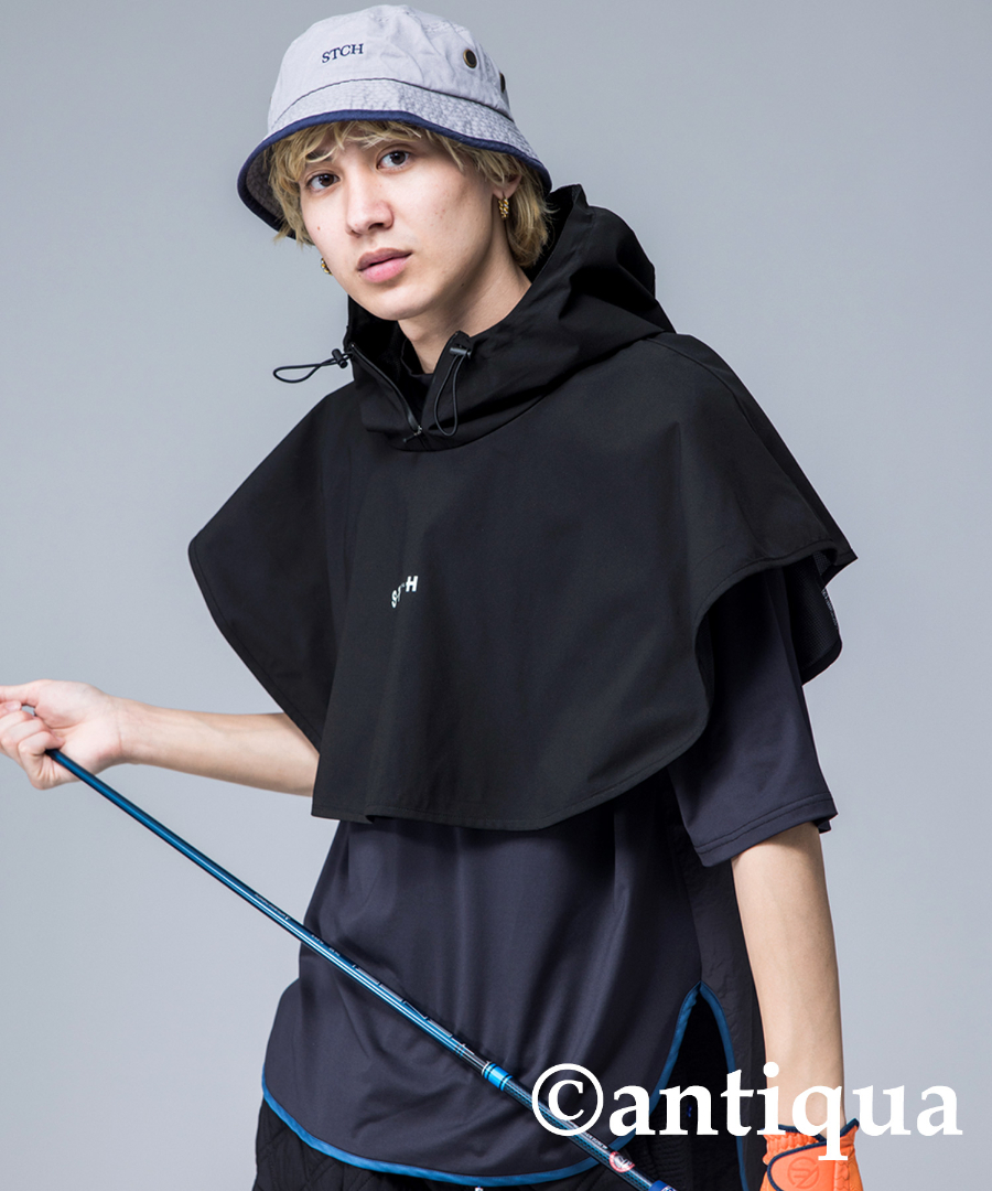 antiqua（アンティカ） ANTIQUA GOLF×STCH レインポンチョ メンズ 送料