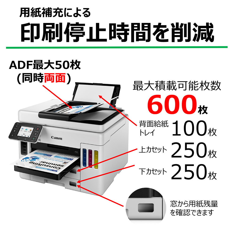 キヤノン（Canon） CANON GX7030 A4 インクジェット複合機(FAX/コピー
