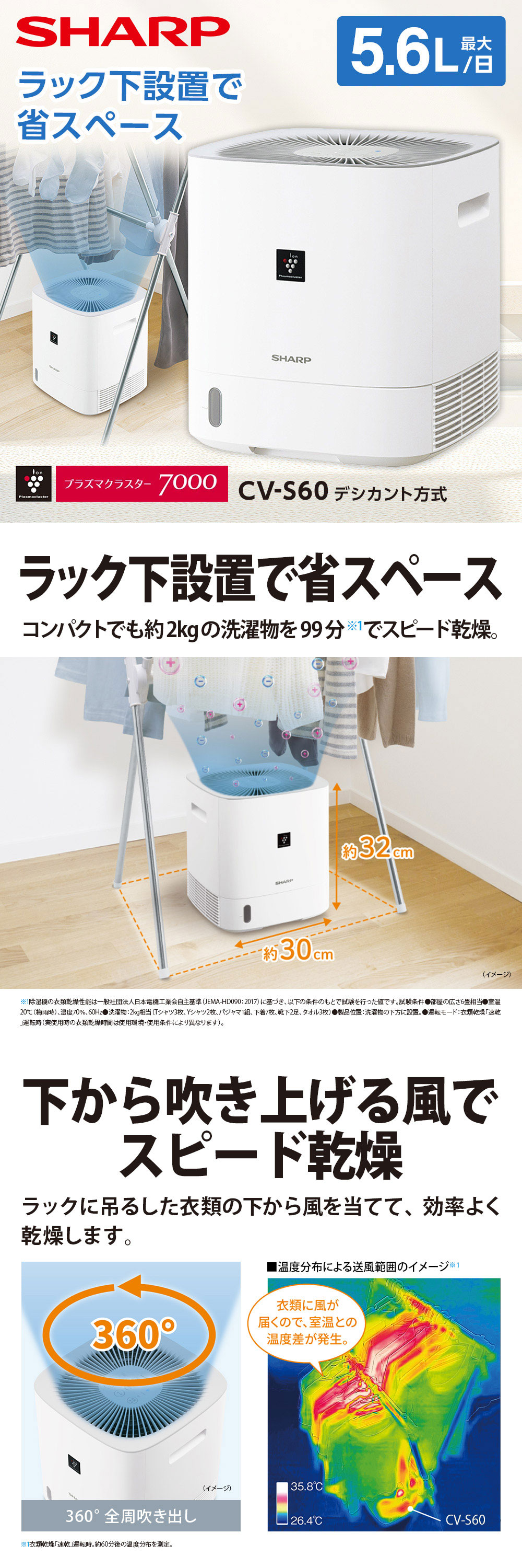 SHARP（シャープ） 除湿機 衣類乾燥 小型 デシカント式 家庭用 衣類