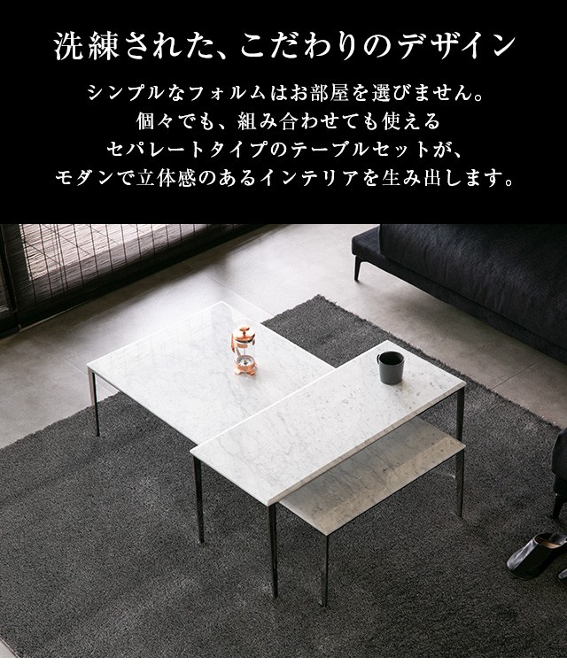 ARMONIA（アルモニア） センターテーブル 大理石テーブル セパレート