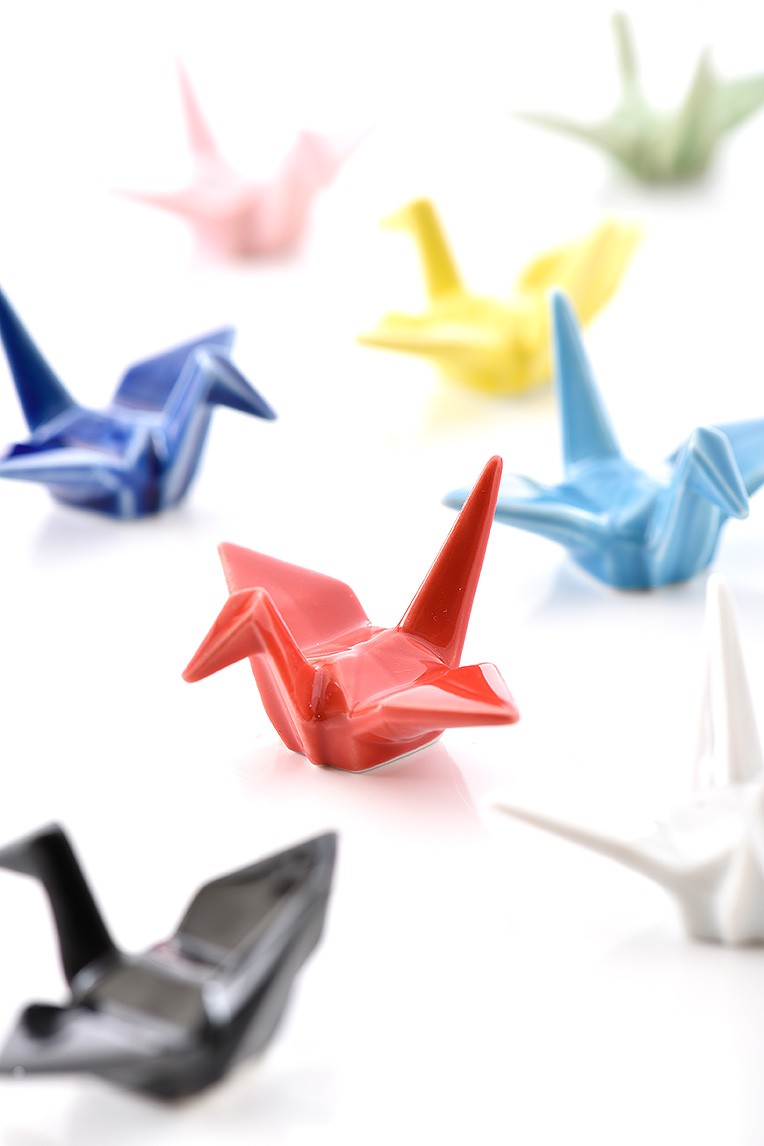 箸置き おしゃれ 折り鶴 鶴 ニッポンスーベニア Nippon souvenir