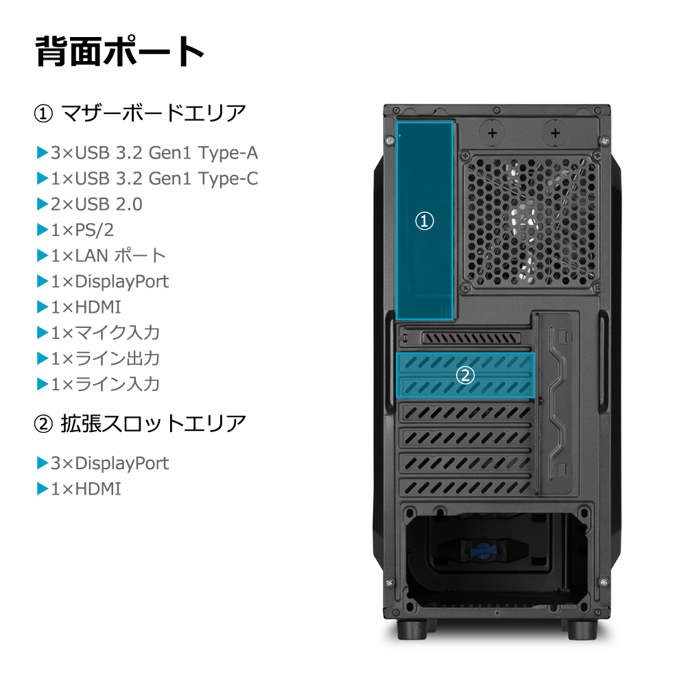 インテル（intel） ゲーミングPC RTX3060 Core i5-12400F メモリ32GB
