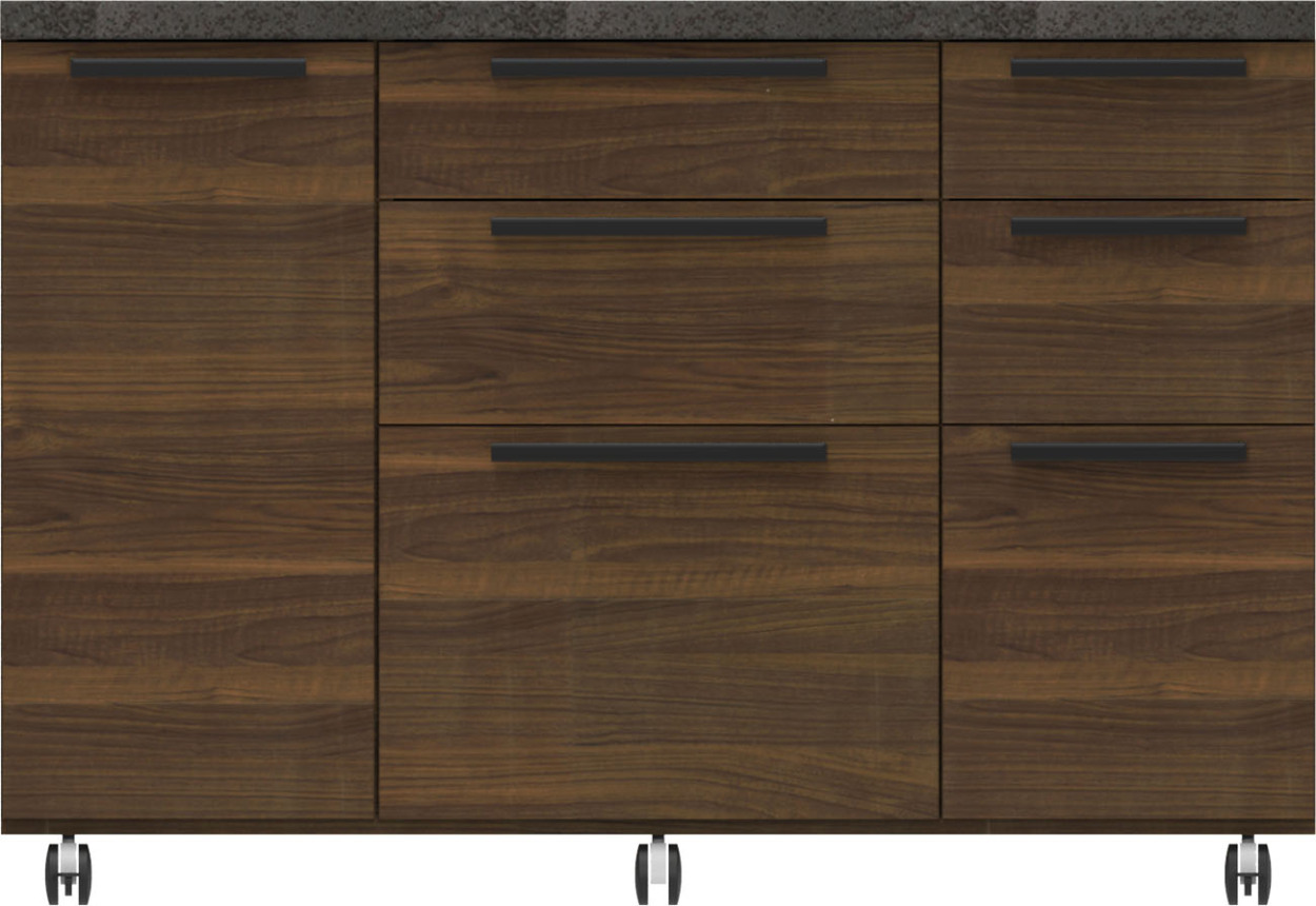 パモウナ 食器棚 幅140cm CW 完成品 キッチンカウンター 間仕切り 高級