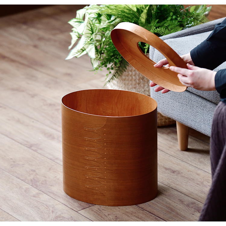 収納ボックス ゴミ箱 木製 シンプル ナチュラル 北欧 シェーカー