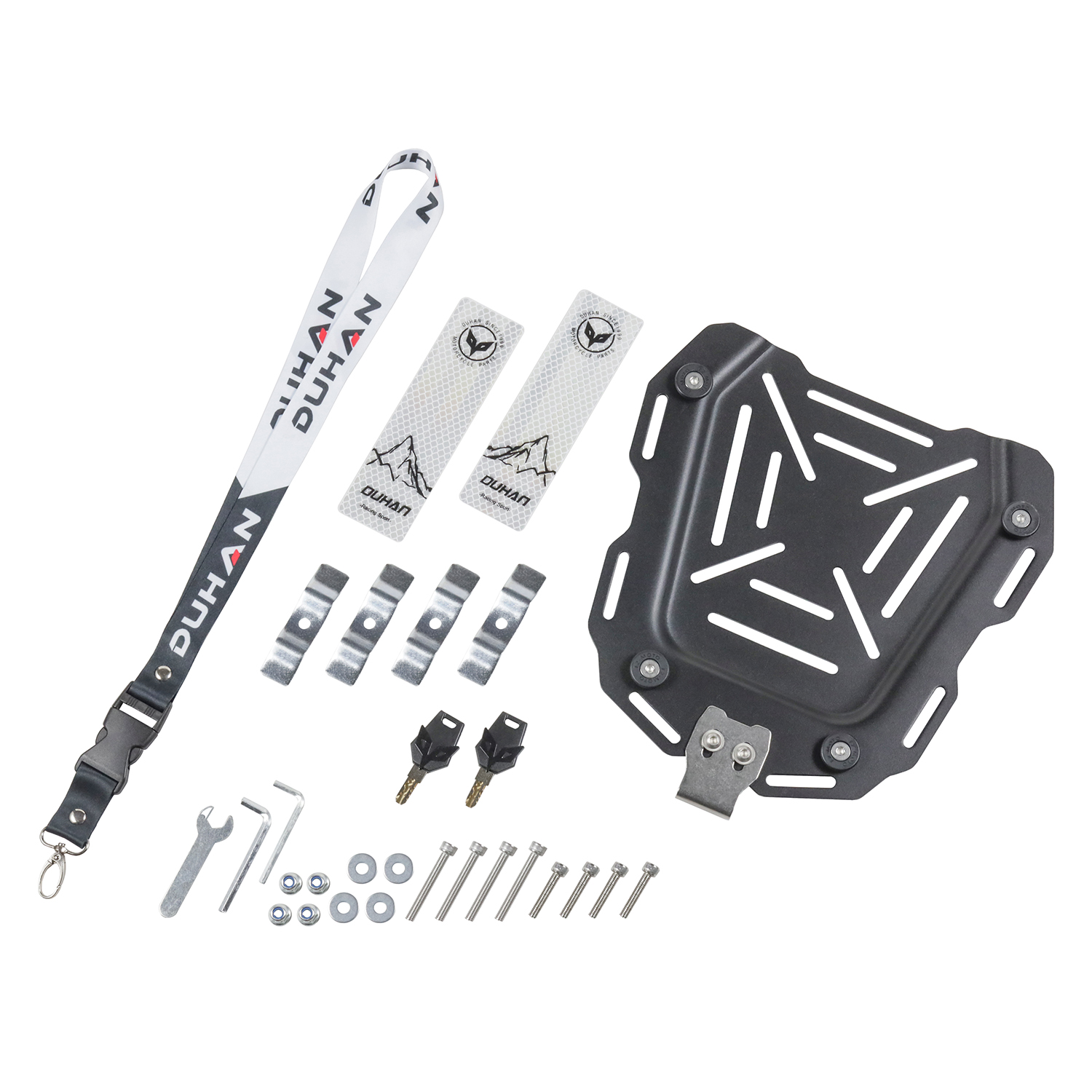 バイクリアボックス 45L 鍵付き ブラック 黒 リアボックス DUHAN DU