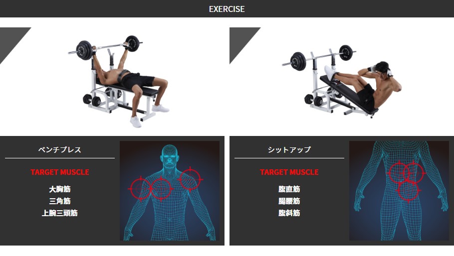 セーフティパックII / ラバーバーベルセット100kg シャフト180cm