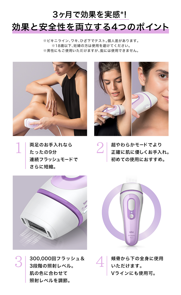 BRAUN（ブラウン） 脱毛器 光美容器 を手掛ける シルクエキスパート