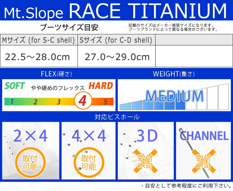 25-26 Mt.SLOPE/マウンテンスロープ RACE TITANIUM BINDING メンズ
