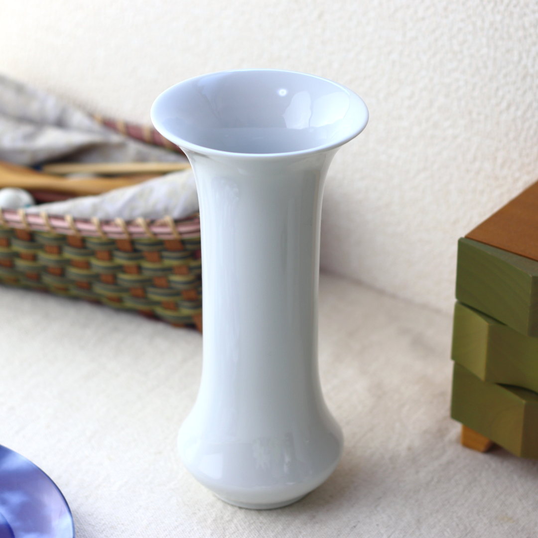 シンプル花瓶 20cm 日本製 瀬戸焼 花器 フラワーベース 花瓶 花入れ