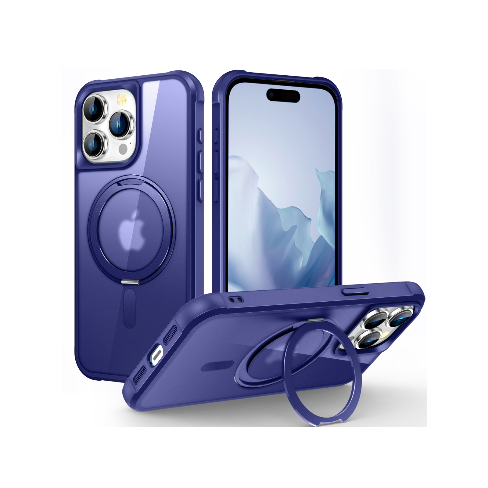 iPhone 15 Plus Pro Max ケース 耐衝撃 カバー 衝撃に強い TPU&PC 2重