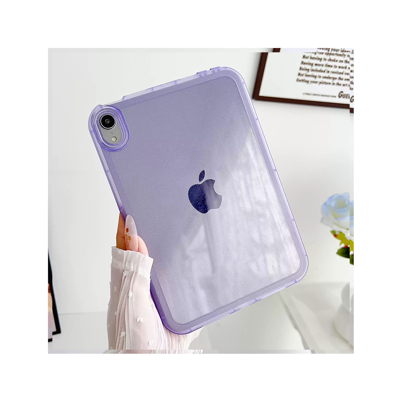 iPad Apple mini 7 ケース 耐衝撃 カバー 2024モデル 半透明 TPU素材製