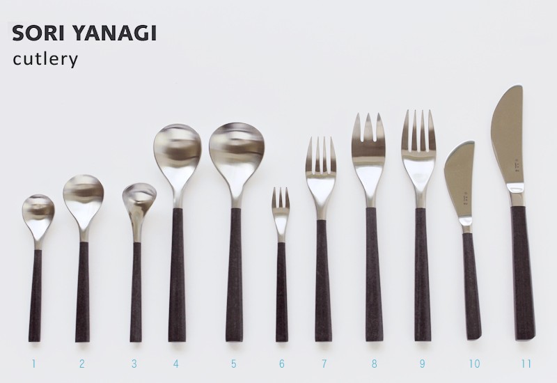 柳宗理 デザートフォーク 全長19cm ステンレス 黒柄 カトラリー 日本製