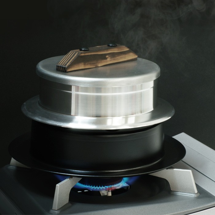 ウルシヤマ金属工業 釜炊き三昧 3合炊き ガス火専用 Siセンサーコンロ