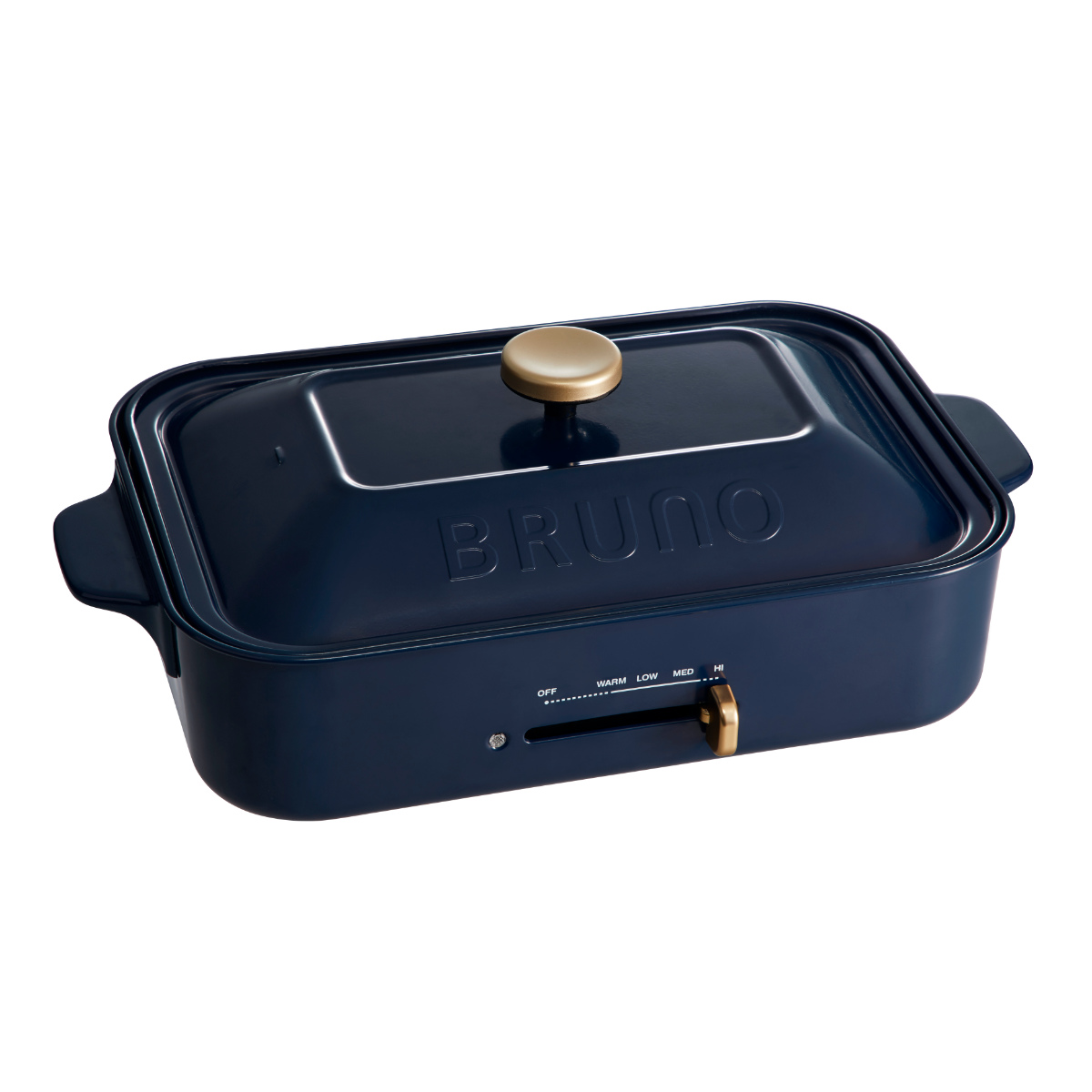 BRUNO（ブルーノ） コンパクトホットプレート たこ焼きプレート付き 蓋