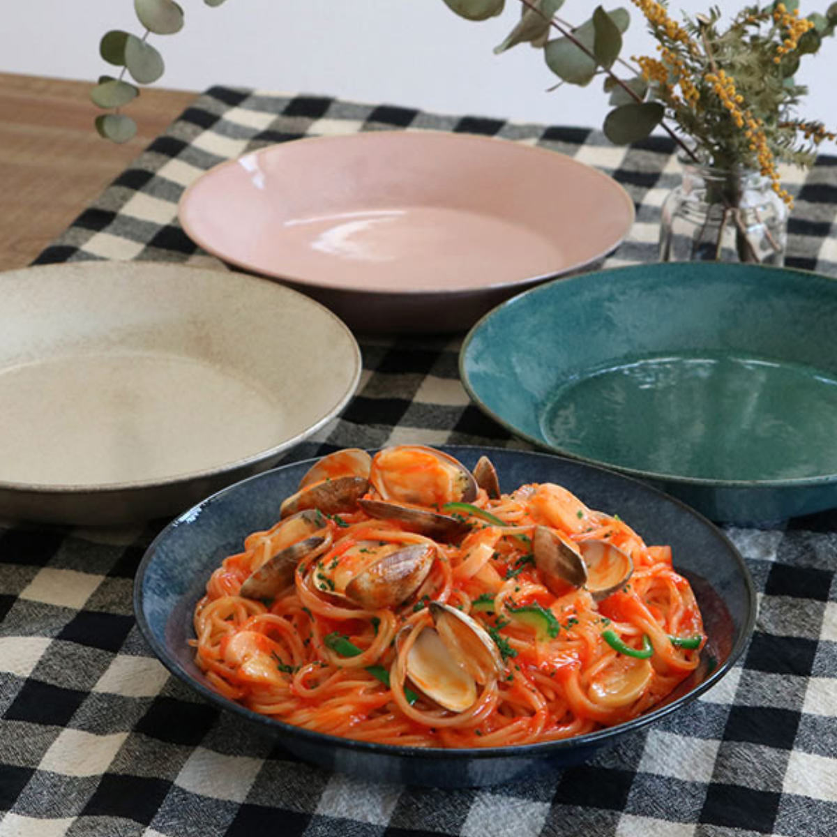 プレート 21cm ナチュラルカラー 磁器 美濃焼 同色5枚セット （ 食洗機