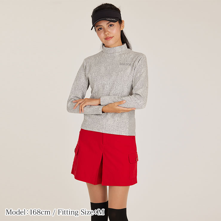 プリーツ入ストレッチキュロットスカート S/M/L/LL/3L 5サイズ