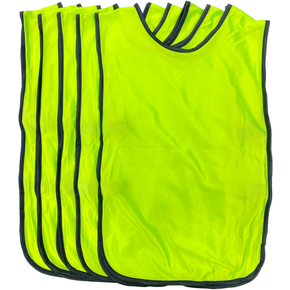 ビブス 5枚セット 無地 大人用 Lサイズ 子ども用 Sサイズ セット