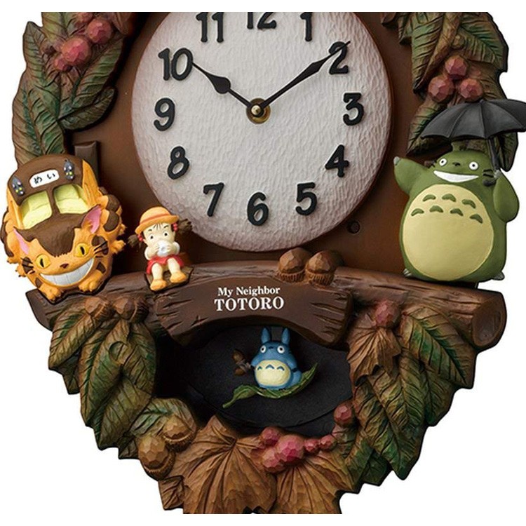 RHYTHM リズム時計 掛け時計 キャラクター時計 トトロM429 4MJ429-M06