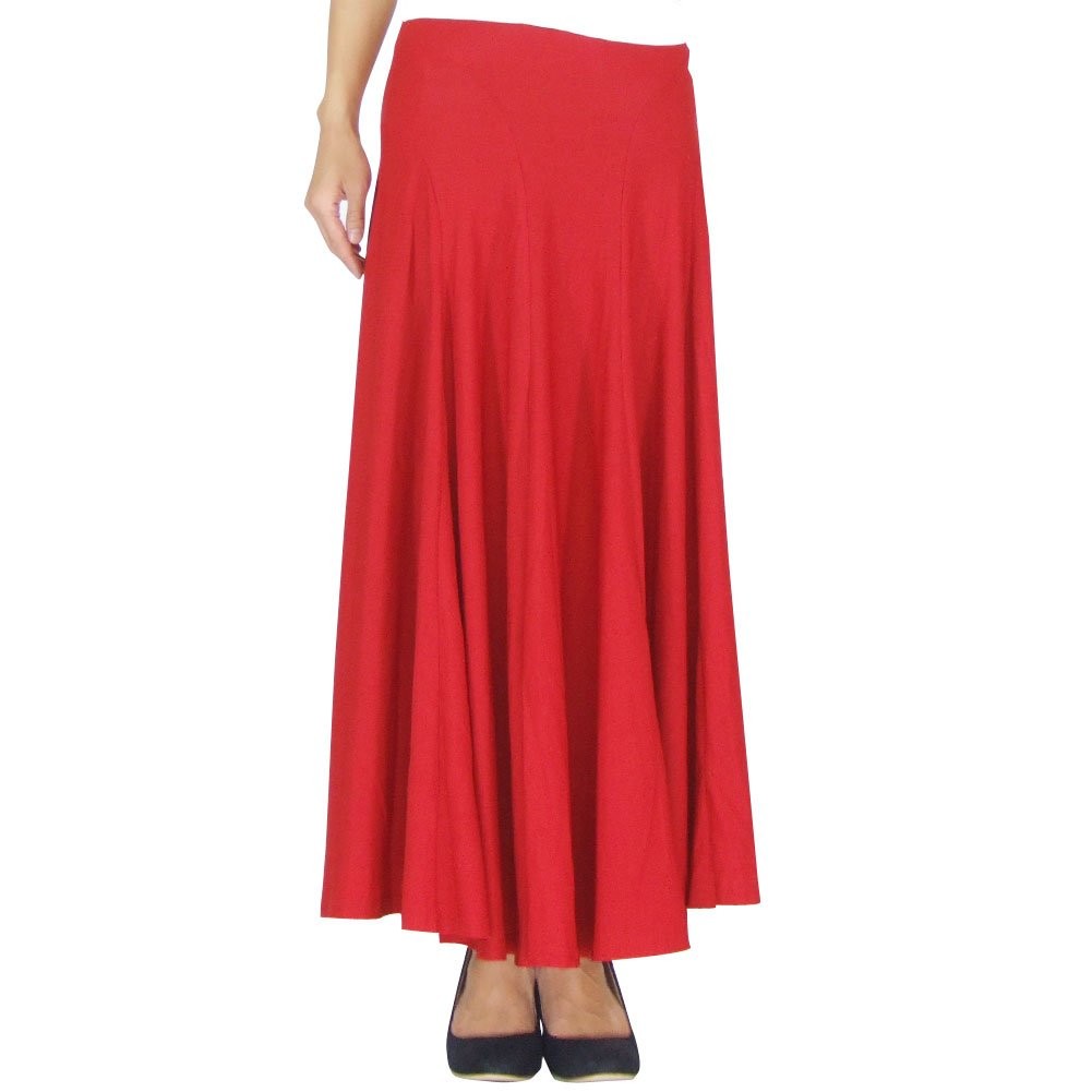 フラメンコ衣装 スカート ファルダ ストレッチ全円ダンススカート