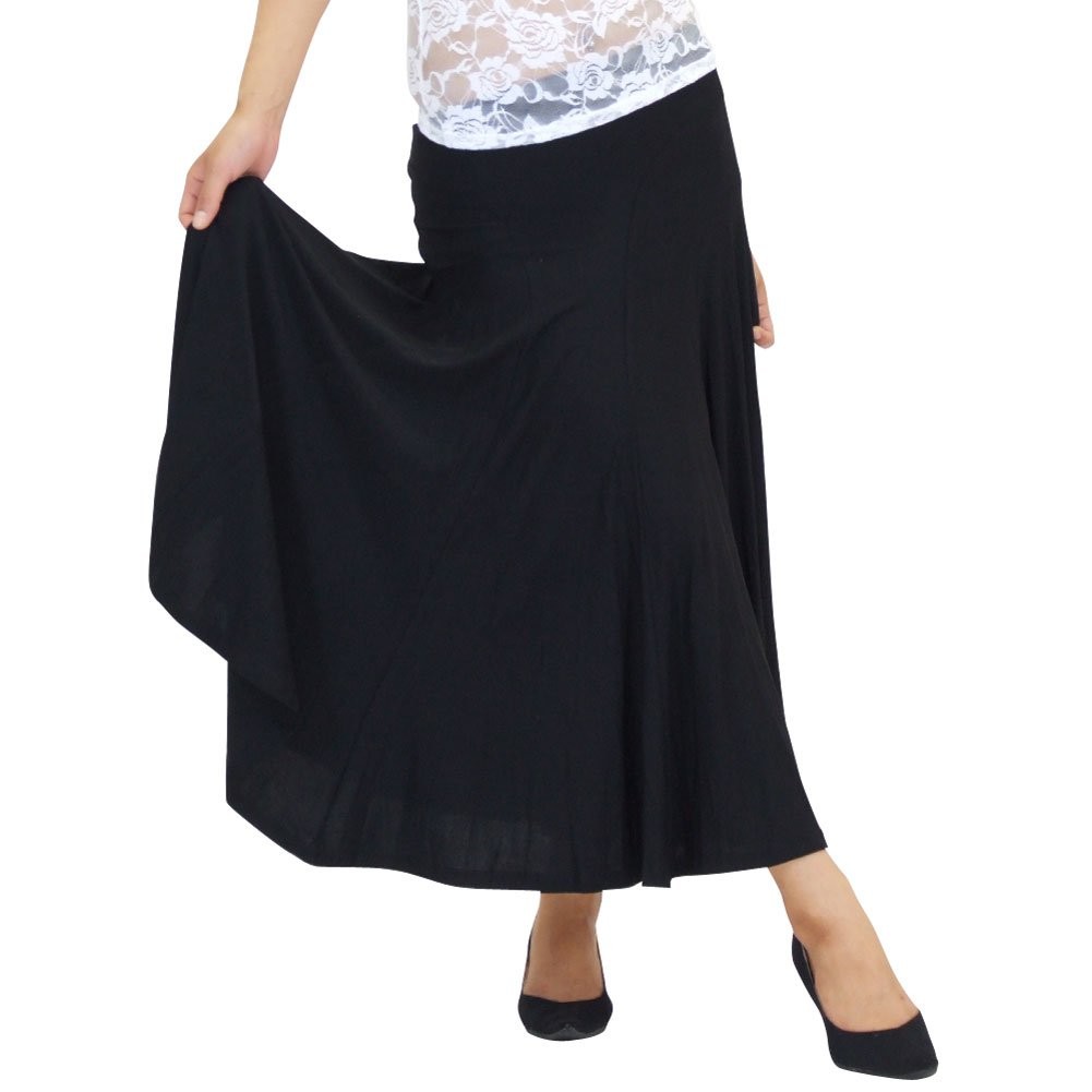 フラメンコ衣装 スカート ファルダ ストレッチ全円ダンススカート