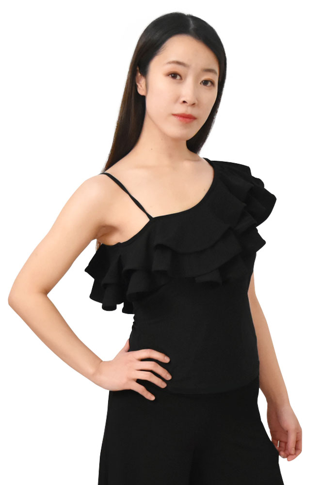 ダンス衣装 トップス フラメンコ 衣装 フラメンコ衣装 フリルトップス