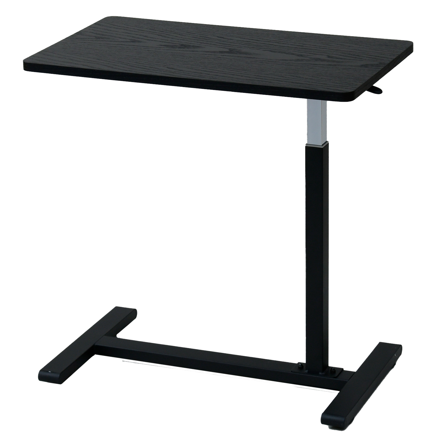 山善（YAMAZEN） ガス圧 昇降式テーブル パソコンデスク キャスター