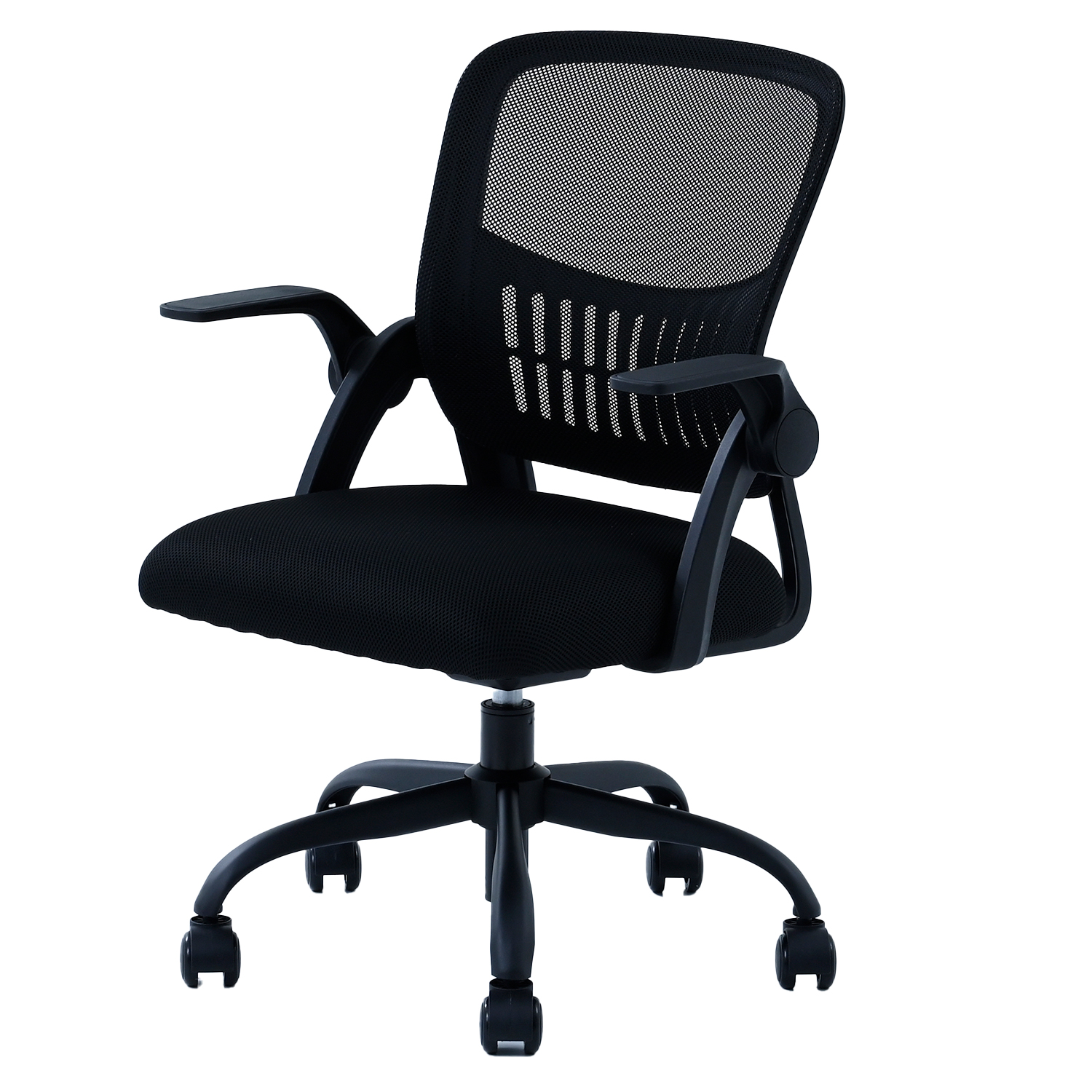 山善（YAMAZEN） オフィスチェア メッシュチェア キャスター付き 幅