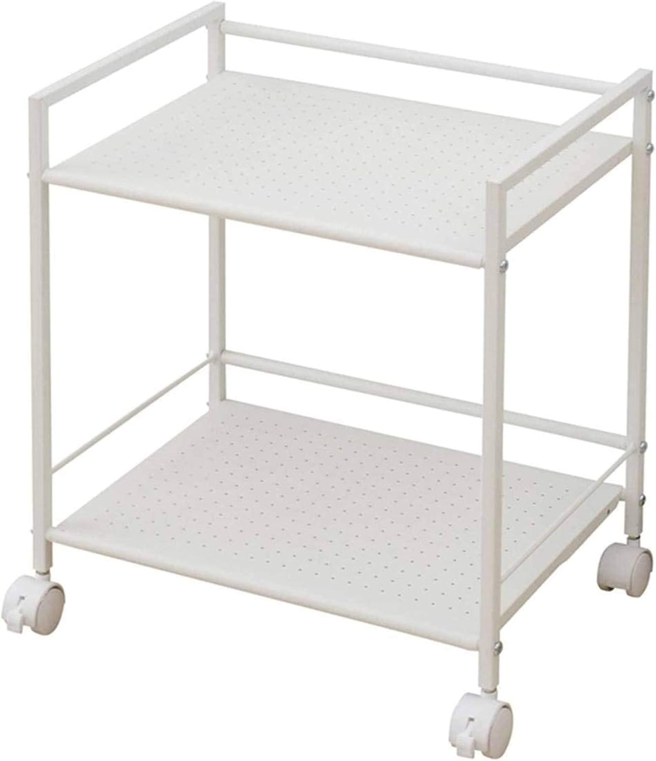 山善（YAMAZEN） キャスター付き スチールラック 2段 CPR-50432C 幅