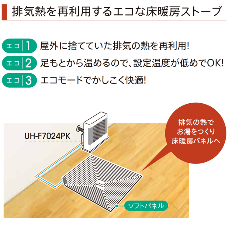 CORONA（コロナ） 寒冷地用大型ストーブ PRシリーズ FF式輻射＋床暖 主