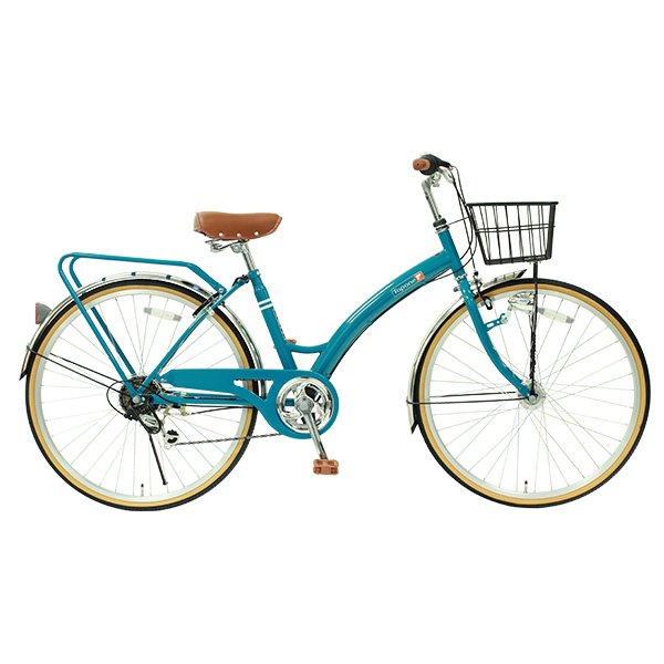 自転車 26インチ シティサイクル オートライト ママチャリ シマノ6段