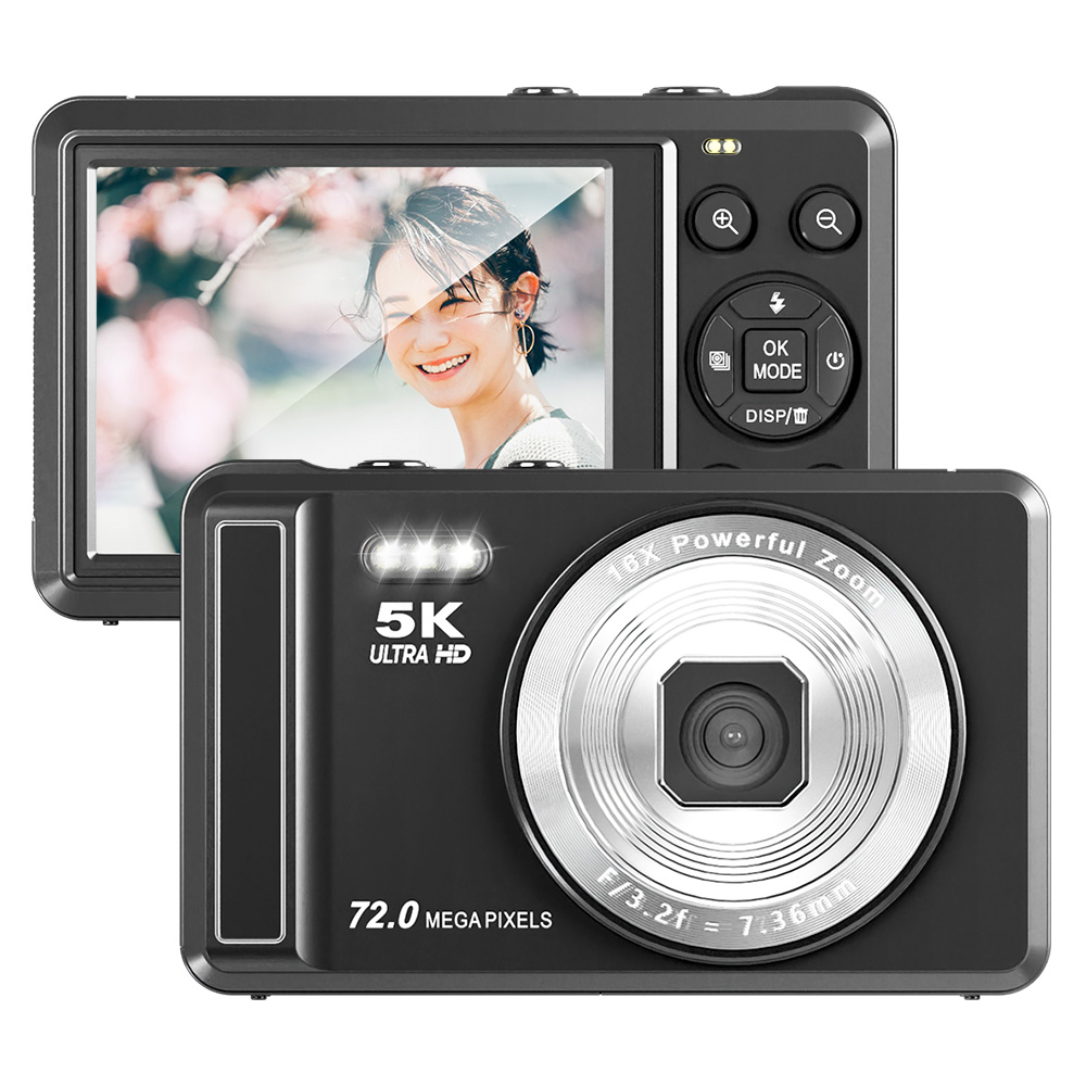 デジタルカメラ 5K録画 7200万画素 子供用トイカメラ 2.8インチ大画面