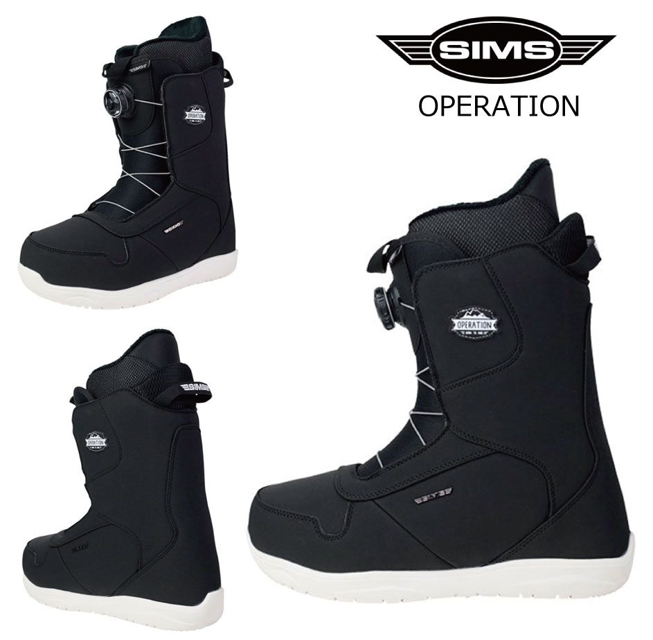 SIMS シムス ボードブーツ オペレーション ブラック 24-25 SIMS