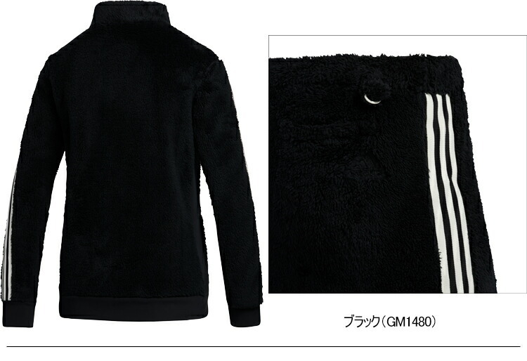 adidas（アディダス） スリーストライプス ボアフリース 3P