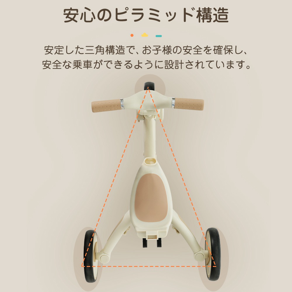 三輪車 ワンタッチ折りたたみ 子供用三輪車 三輪車乗り物 サンシェード