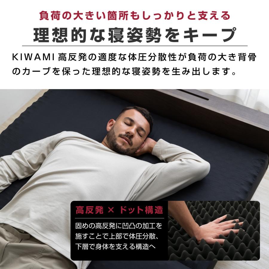 tobest（トゥーベスト） マットレス 高反発 シングル 三つ折り 10cm 高