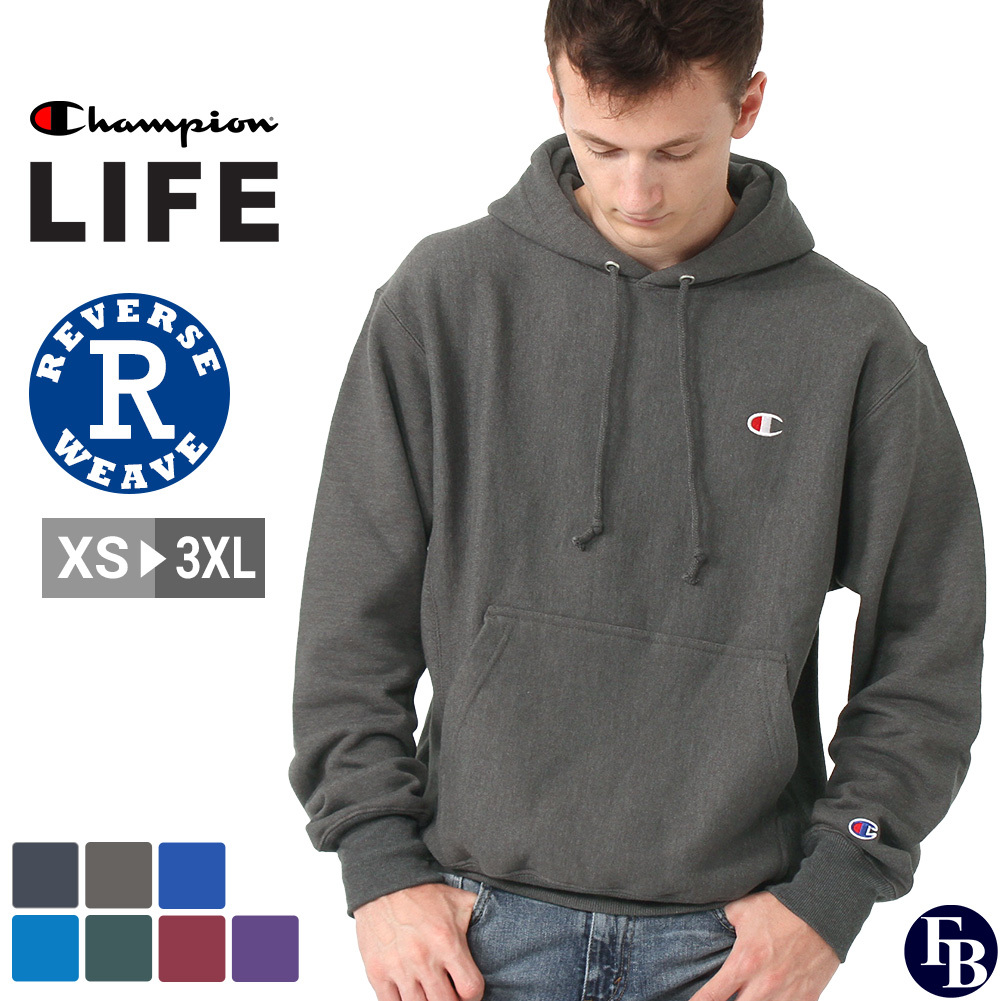 Champion（チャンピオン） パーカー メンズ 袖ロゴ 裏起毛 GF68 Y06145
