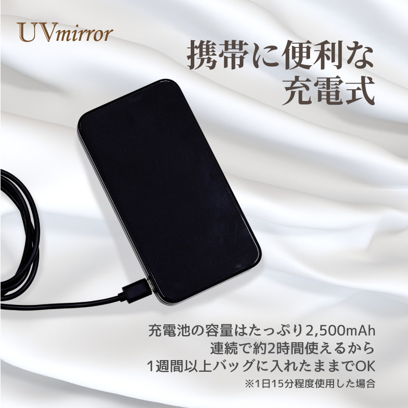 FUNKS UVカメラ ミラー UVミラー UVカメラ付きミラー 日焼け止め サン
