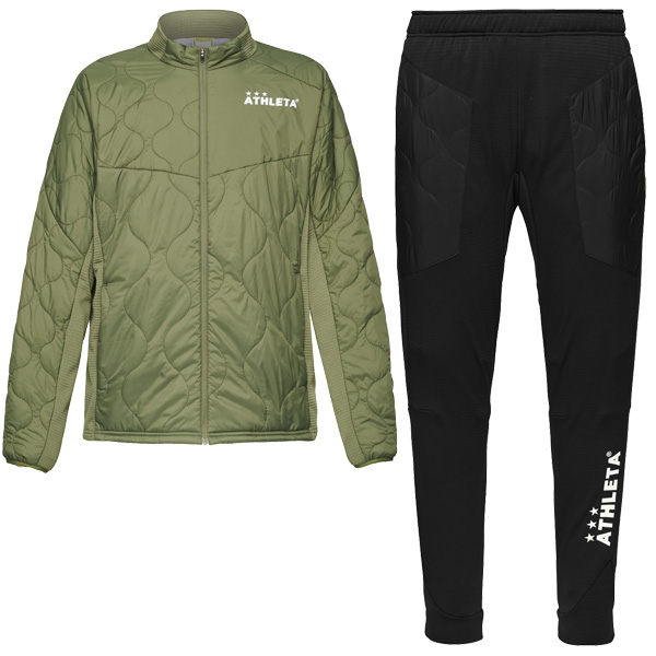 ATHLETA（アスレタ） 【上下セット】 中綿 グリッド起毛パディング