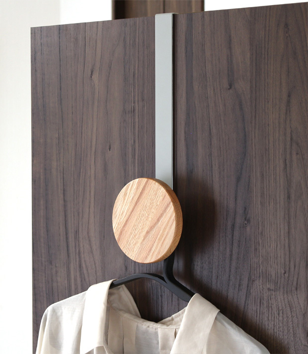 3/8はポイント10倍／ ドアフック ハンガー L オーク 木製 ドアハンガー