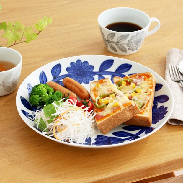 波佐見焼 西山窯 daisy デイジー プレート 27cm NISHIYAMA 和食器 磁器