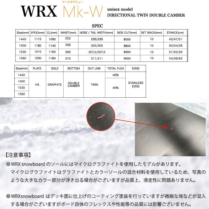 RICE28 23-24 WRX SB ダブルアール エックス スノーボード Mk-W マーク