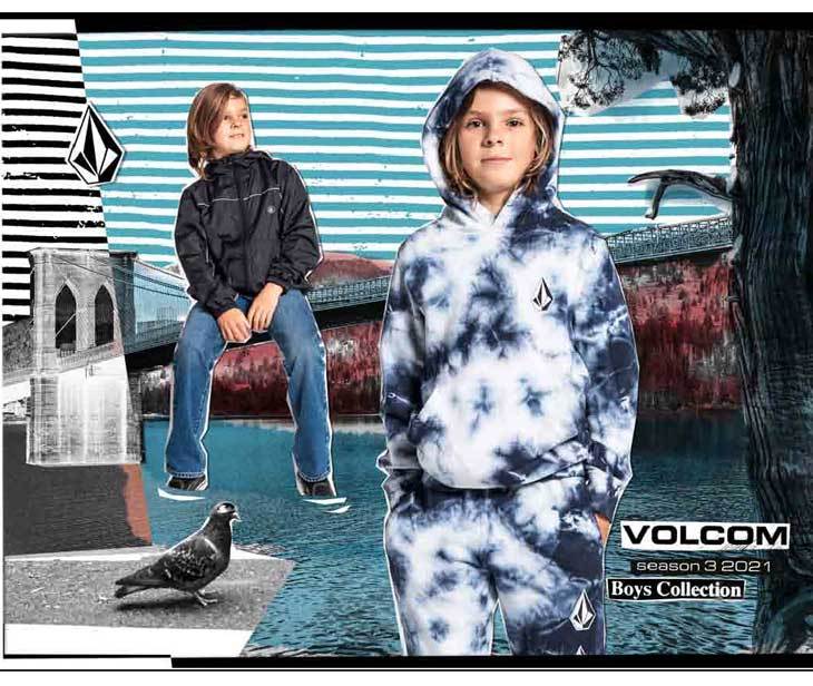 VOLCOM（ボルコム） キッズ パーカー 7-15歳 BIG YOUTH ICONIC STONE