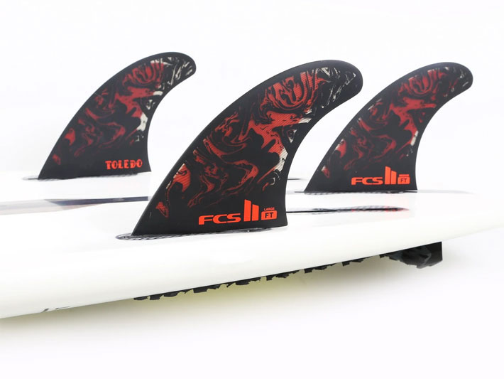 FCS FCS2 FIN エフシーエス2 フィン トライフィン FT PC TRI BLK／RED