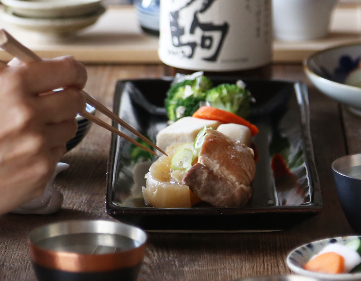 東屋 長角皿 松灰 伊賀焼 日本製 陶器 長皿 角皿 ロングプレート