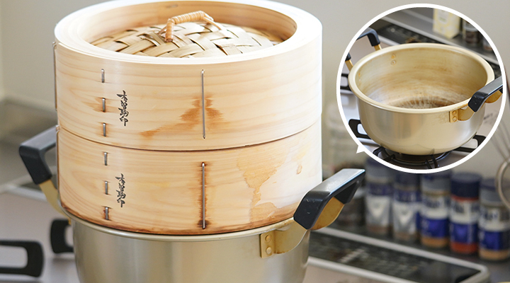 山一 中華せいろ 24 ひのき 身蓋セット 国産 蒸籠 ヒノキ 日本製