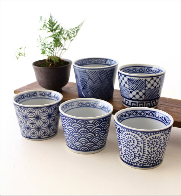 蕎麦猪口 5個セット フリーカップ そばちょこ セット 磁器 陶器 蕎麦