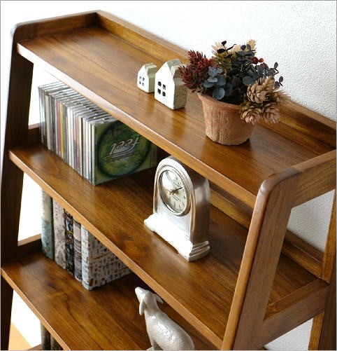 本棚 無垢 木製 天然木 おしゃれ ナチュラル 飾り棚 飾棚 オープン