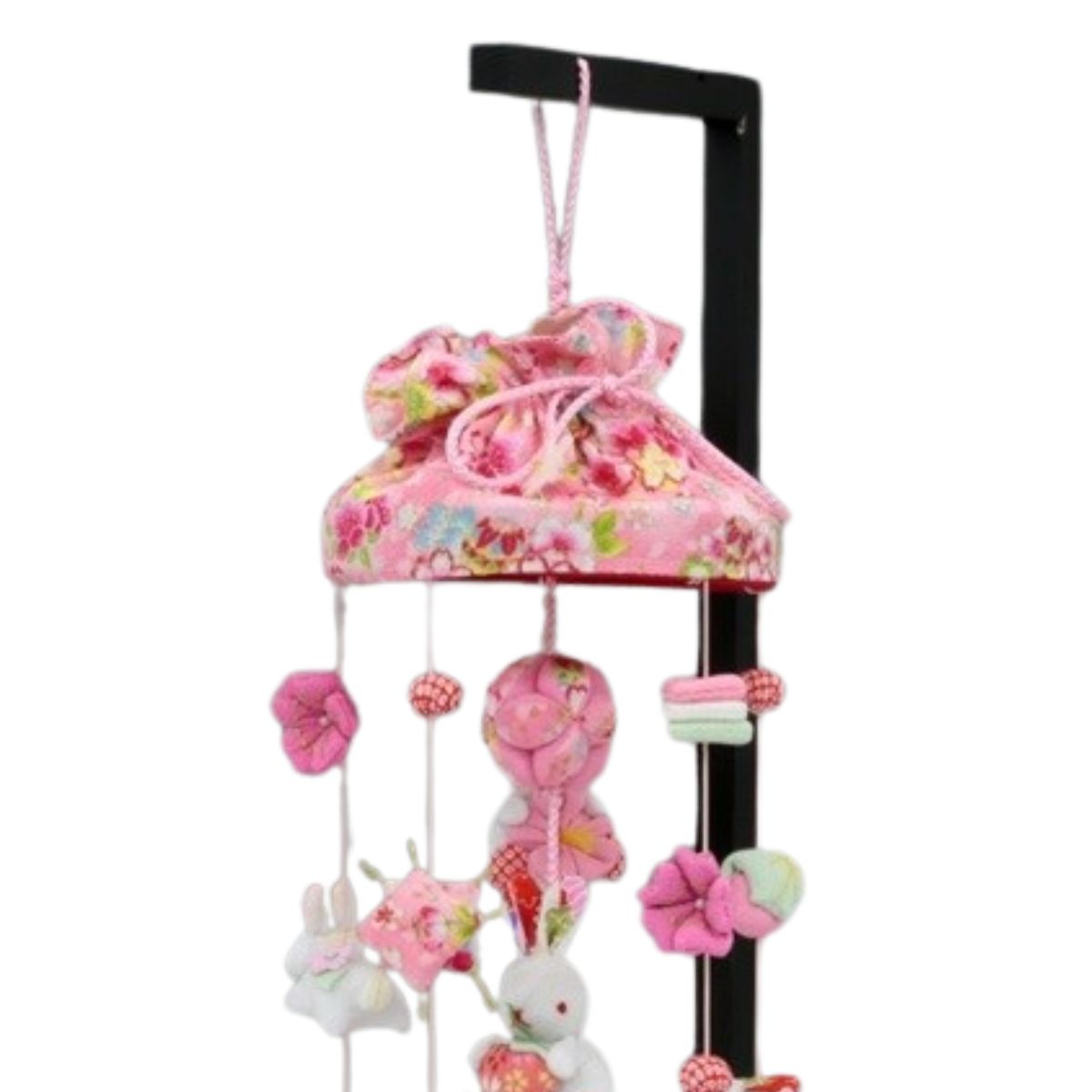 つるし飾り いろはうさぎ(大) 飾り台付 うさぎ 花 吊るし雛 お祝い