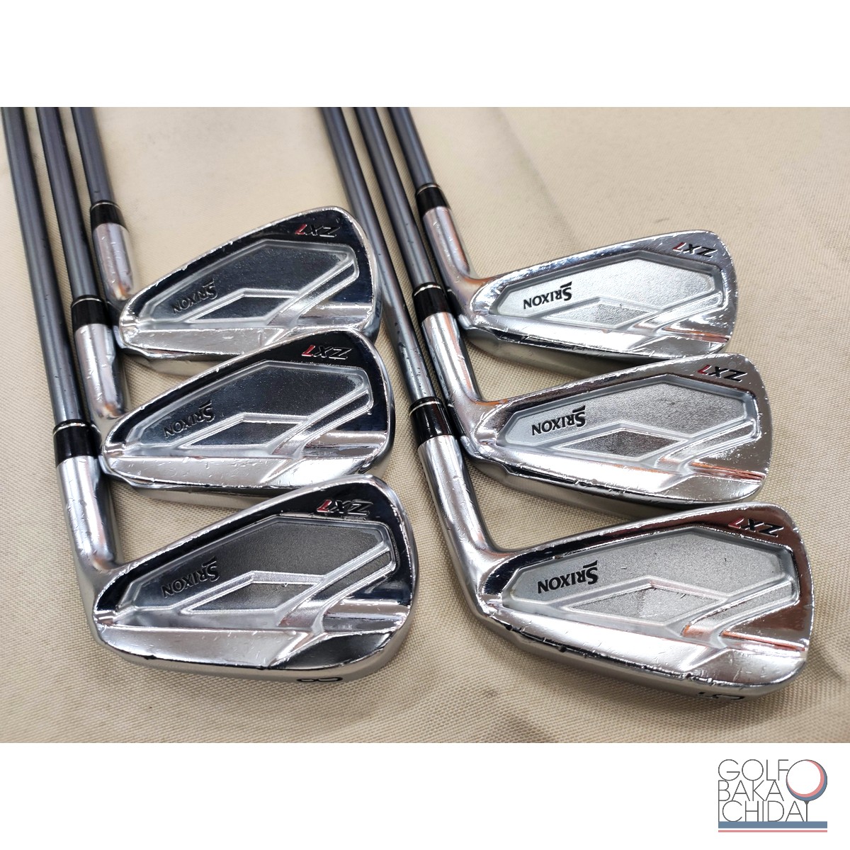 nc】【中古】C：ダンロップ スリクソン ZX7 アイアンセット 6本(＃5〜9