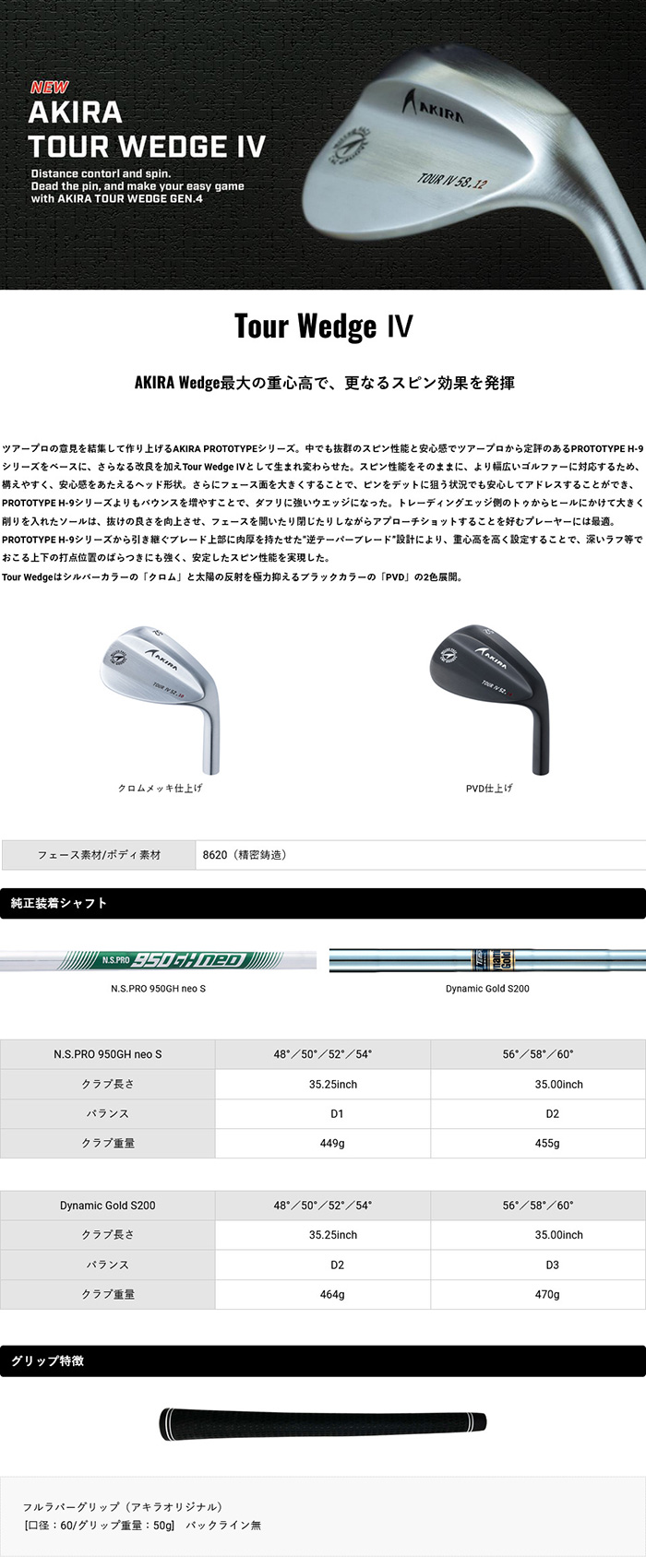 アキラプロダクツ（AKIRA） カスタム 23モデル アキラ ツアーウェッジ4